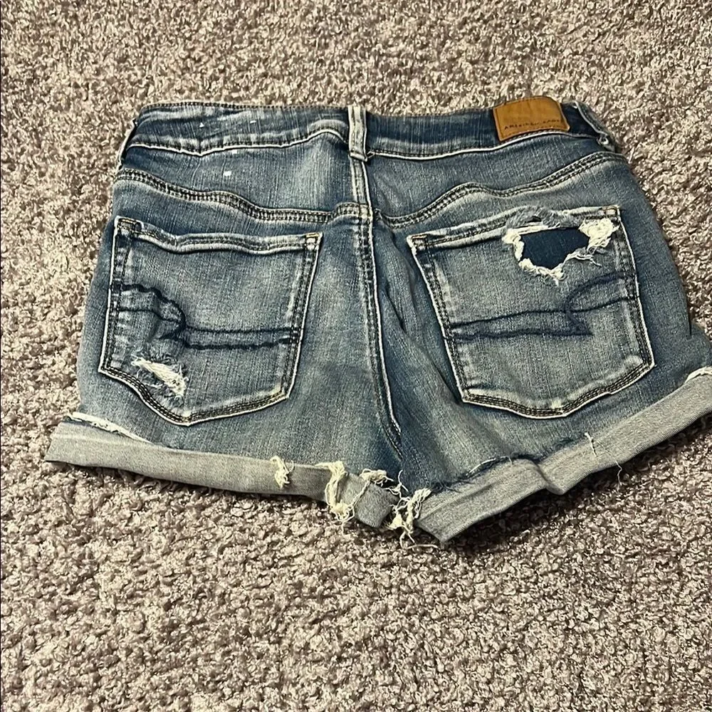 Denim Distressed Women Shorts